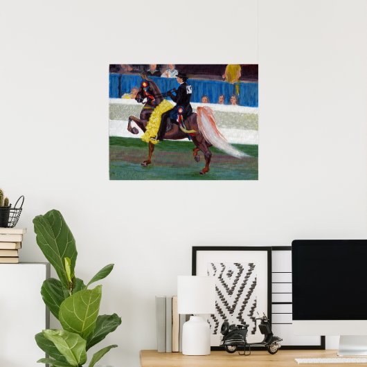 Poster Saddlebred Winning Pass Horse Portrait (Bureau à domicile)