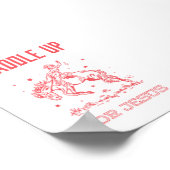 Poster Saddup for Jesus Red Rodeo Christian Wall Art (Coin)