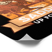Poster Saddup Pour Fun Cowboy Western Riding Humour Tank (Coin)