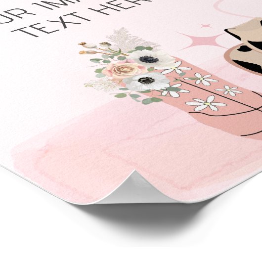 Poster Saddup Western Cowgirl thème Blank do-it-yourself (Coin)