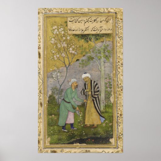 Poster Sadi dans un jardin Rose (Devant)