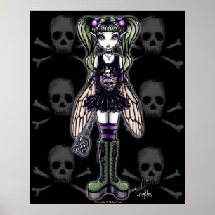 Poster "Sadie" Gothique Punk Bug Pixie