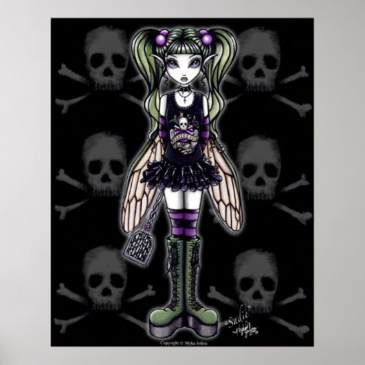 Poster "Sadie" Gothique Punk Bug Pixie (Devant)