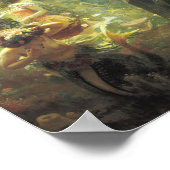 Poster Sadko Dans Le Royaume Sous-Marin Par llya Repin (Coin)