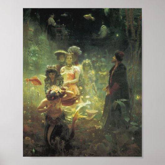 Poster Sadko Dans Le Royaume Sous-Marin Par llya Repin (Devant)