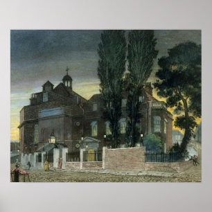 Poster Sadler's Wells, 1826 (gravure en couleur)