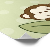 Poster Safari amis Jungle Animal Anniversaire Bannière (Coin)