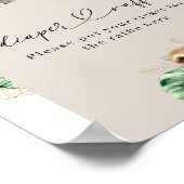 Poster Safari Animal Jungle Baby shower moderne couche (Coin)