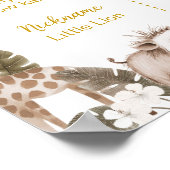 Poster Safari Animals Jungle 1st Birthday Milestone Sign (Coin)