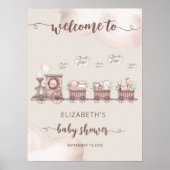 Poster Safari Animaux Baby shower Boho Welcome Foam Board (Devant)