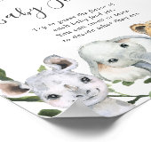 Poster Safari Animaux Baby shower Devinez La Nourriture P (Coin)