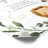 Poster Safari Animaux Baby shower Devinez La Nourriture P (Coin)