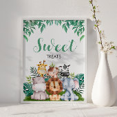 Poster Safari Animaux Sweet Traitements Signale, Wild ONE