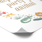 Poster Safari Anniversaire Partie Adopter une Partie Anim (Coin)