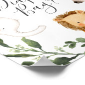Poster Safari Baby shower Devinez ce qu'il y a dans le sa (Coin)