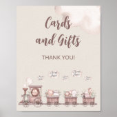 Poster Safari Bébé Animaux Cartes de train et cadeaux (Devant)