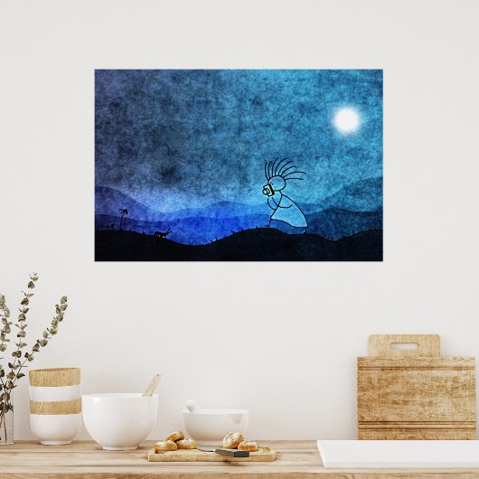 Poster Safari de nuit (Cuisine)