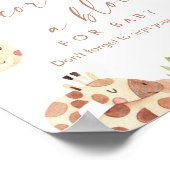 Poster SAFARI Décorer un bloc Baby shower Jeu (Coin)