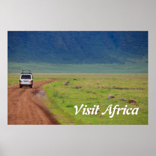 Poster safari en Afrique