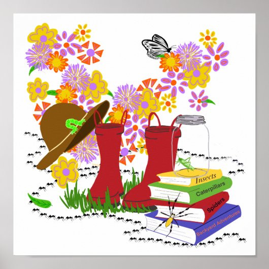 Poster Safari Insectes Enfants (Devant)