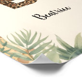 Poster Safari Jungle Personalized Name Monogram B Nursery (Coin)