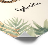 Poster Safari Jungle Personalized Name Monogram G Nursery (Coin)