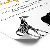 Poster Safari ne pas dire Baby shower Jeu Clothespin Peg (Coin)