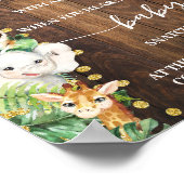 Poster Safari ne pas dire bébé linge de maison jeu de dou (Coin)