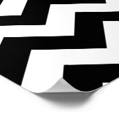 Poster Safari noir Chevron (Coin)