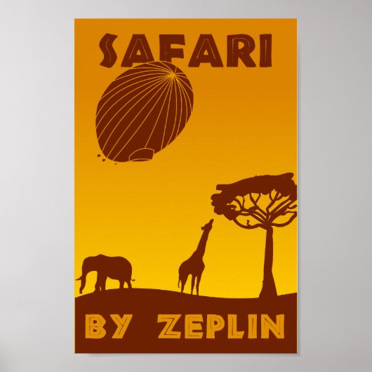 Poster Safari : Par Zeplin ! (Devant)