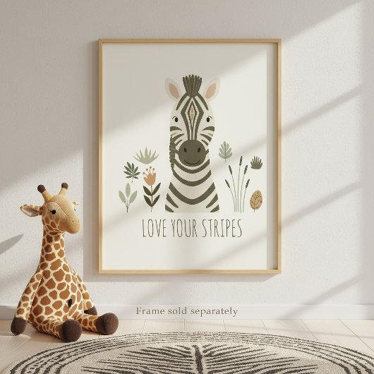 Poster Safari Portraits Zebra Ivory ID1264