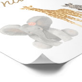 Poster Safari Snacks Anniversaire Table de fête (Coin)