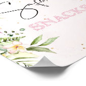 Poster Safari snacks table d'anniversaire (Coin)