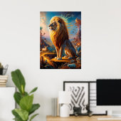 Poster Safari Surreal Lion (Bureau à domicile)