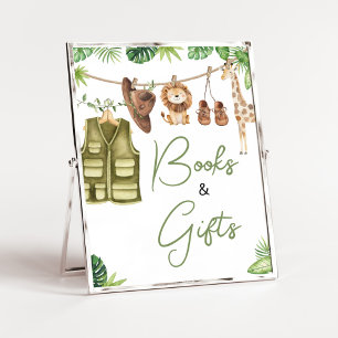 Poster Safari tropical Jungle Animaux Livres et Cadeaux