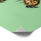 Poster Safari ultra mignon Leopard Invitations d'annivers (Coin)