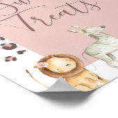 Poster Safari Wild Animals aquarelle Sweet Traitements si (Coin)
