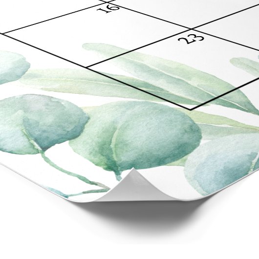 Poster Safari Wild Baby shower Devis Date d'échéance Cale (Coin)