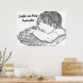 Poster Safe In His Hands Oeuvre originale de D. Boggs (Cuisine)