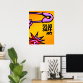 Poster SAFE Liberty Pop1 : Vous êtes en sécurité ici POST (Bureau à domicile)
