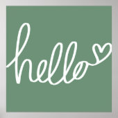 Poster Saga Green Hello mur de Noël (Devant)