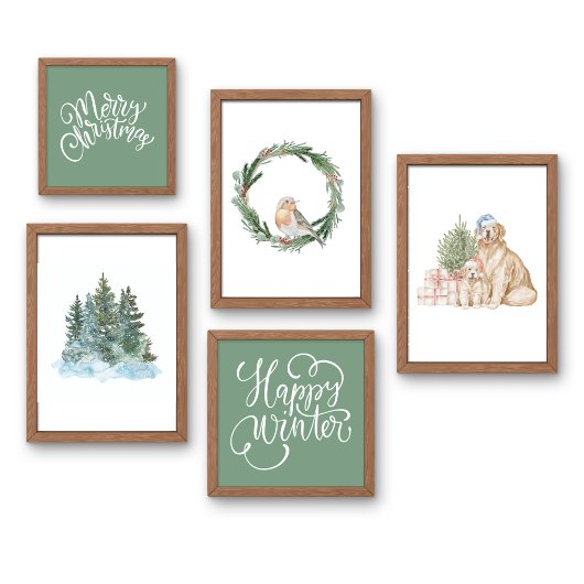 Poster Saga Green Joyeux mur de Noël