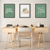 Poster Saga Green Joyeux mur de Noël