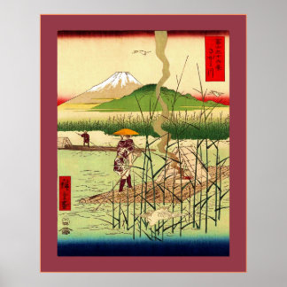 Poster Sagami River ~ Japonais Vintage