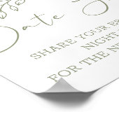 Poster Sage Boho Fleurs Date Nuit (Coin)