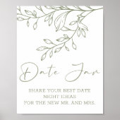 Poster Sage Boho Fleurs Date Nuit (Devant)