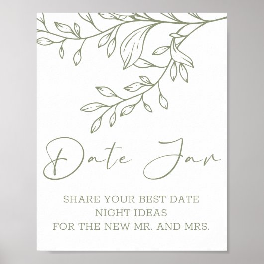 Poster Sage Boho Fleurs Date Nuit (Devant)