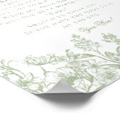 Poster Sage Chinoiserie Ne pas dire Baby shower Jeu (Coin)