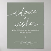 Poster SAGE Conseils et Vœux Panneau de Mariage (Devant)