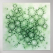 Poster Sage Fenestrated Lichen Abstrait - biologique mode (Devant)